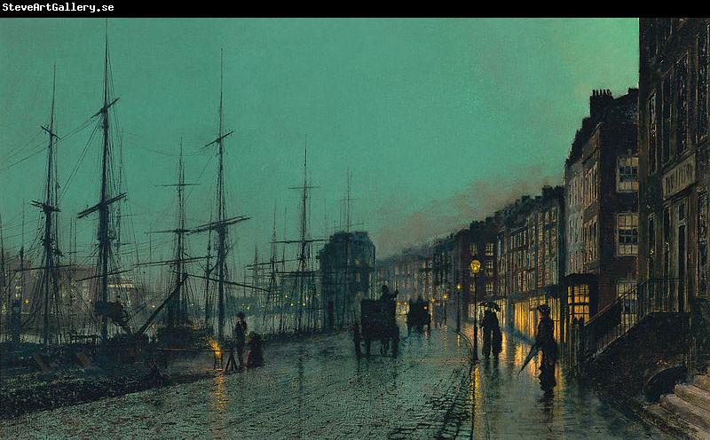 John Atkinson Grimshaw Shipping on the Clyde